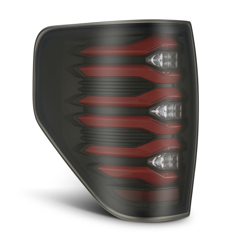 AlphaRex 09-14 Ford F150 LUXX LED Taillights - Black/Red Housing