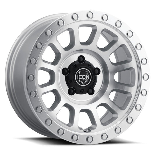 ICON Hulse 18x9 5x150 25mm Offset 6in BS Silver Machined