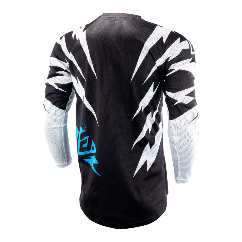 Answer 26 LE Syncron Rizz Vented Jersey Black/White/Cyan - XS