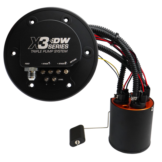 DeatschWerks 98-04 Ford Mustang X3 Module with DW430C Pumps and Install Kit