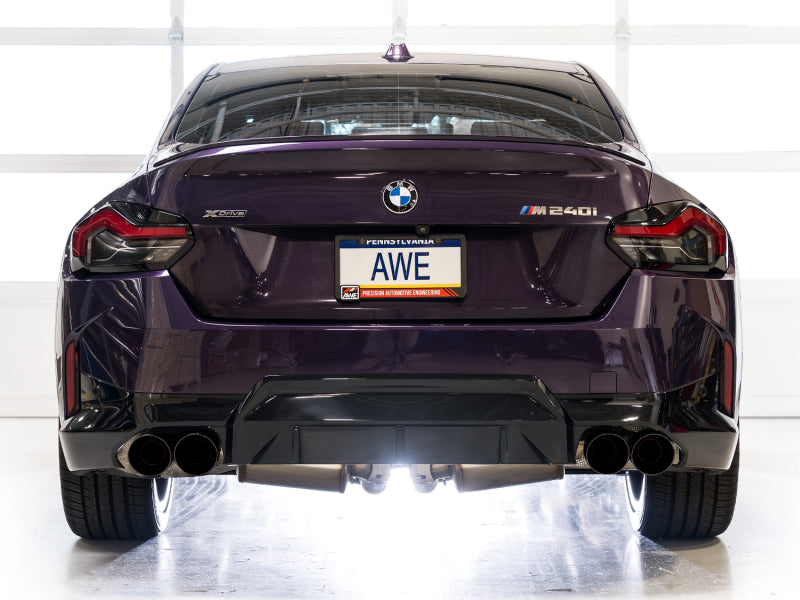 AWE Tuning 22-26 BMW M240i (G42) Touring Edition Exhaust - Diamond Black Tips