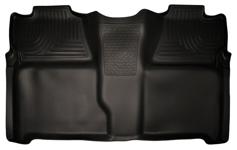 Husky Liners 07-13 Chevy Silverado 1500/2500HD Crew Cab PU Weatherbeater Black 2nd Seat Floor Liner