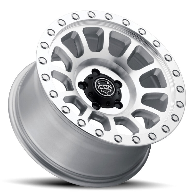 ICON Hulse 18x9 8x6.5 12mm Offset 5.5in BS Silver Machined