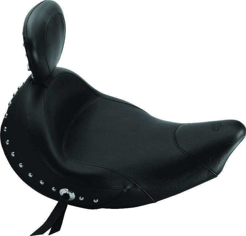 Mustang 18-21 Harley Fat Bob Tripper Fastback 1PC Seat - Black