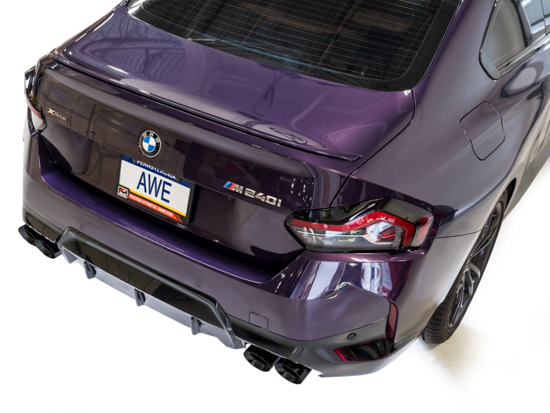 AWE Tuning 22-26 BMW M240i (G42) Touring Edition Exhaust - Diamond Black Tips