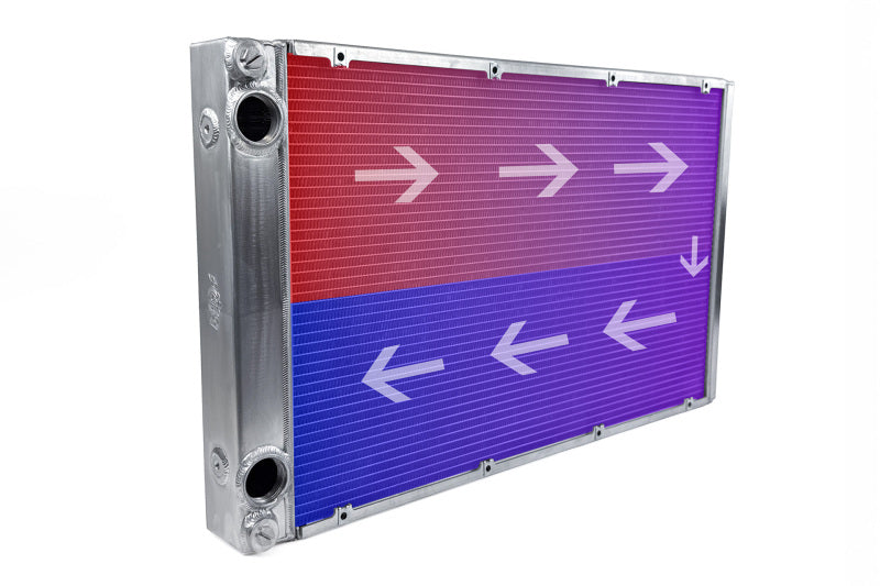 CSF Motorsport Radiator with Shroud - 14in SPAL Brushless Fans - Harnesses