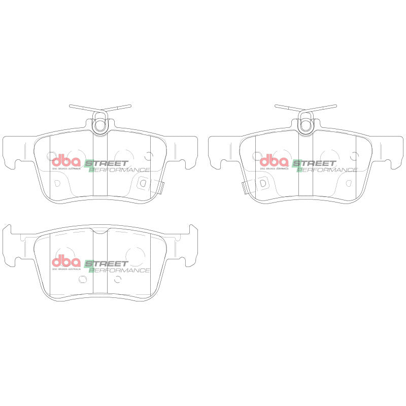 DBA 16-22 Honda Civic Rear SP Performance Brake Pads