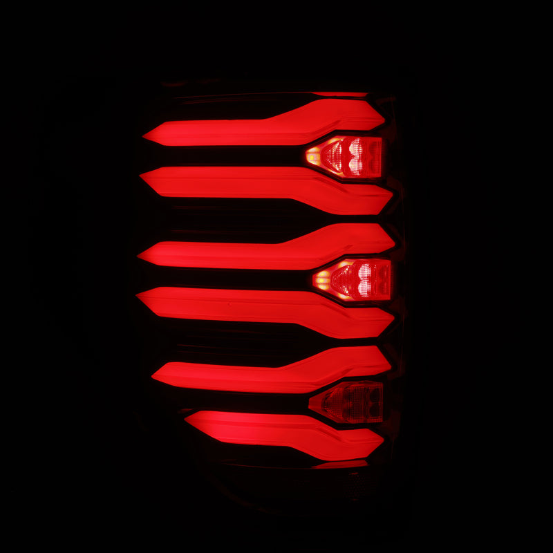 AlphaRex 09-14 Ford F150 LUXX LED Taillights - Black/Red Housing