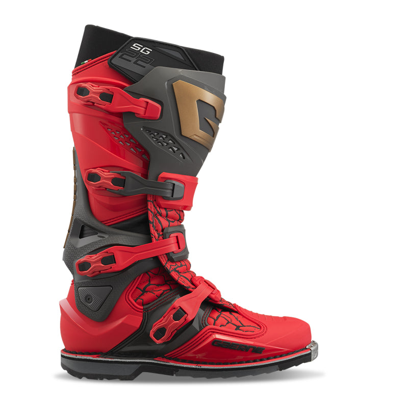 Gaerne SG22 Limited Edition MAGMA MJK LE Boot Deep Black/Fiery Red Size 12