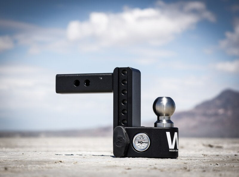 Weigh Safe 8in Drop Hitch w/Built-in Scale & 2.5in Shank (10K/22K GTWR) w/WS05 - Steel