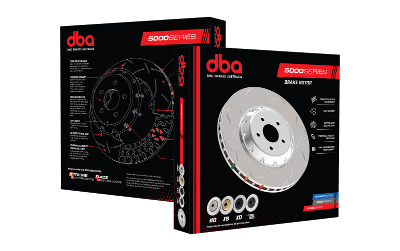 DBA 19+ Chevrolet Camaro ZL1 (w/ NAS Nuts) 5000 Series T3 Slotted KP Brake Rotor