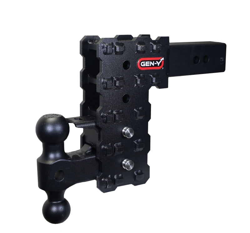 Gen-Y Phantom-X 2.5in Solid Shank 7.5in Drop 1.6K TW 16K Hitch w/GH-051 & GH-032 (No Flat Towing)