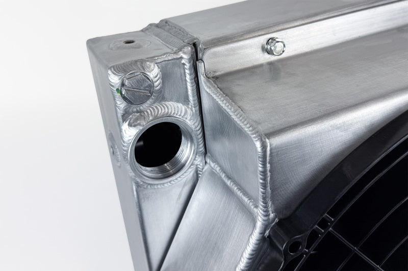 CSF Motorsport Radiator with Shroud - 14in SPAL Brushless Fans - Harnesses