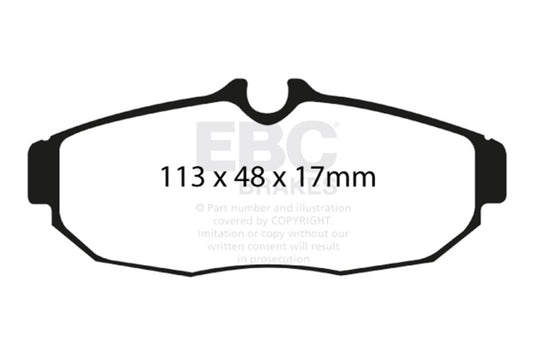 EBC 05-10 Ford Mustang 4.0 Redstuff Rear Brake Pads