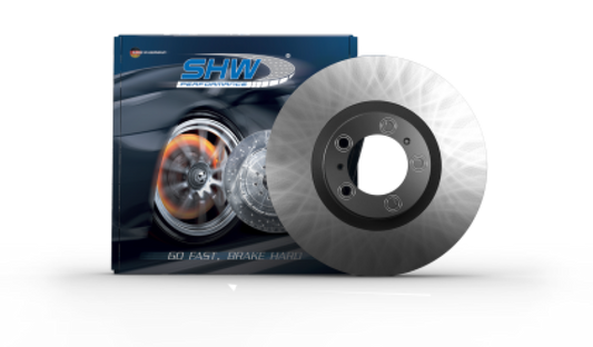 SHW 19-23 Porsche Cayenne S Left Front Smooth Monobloc Brake Rotor (9Y0615301A)