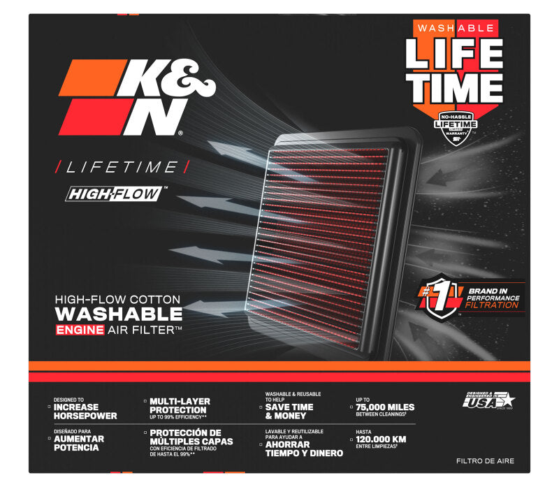 K&N 94-97 BMW 318IS 16V / 96-97 Z3 Drop In Air Filter