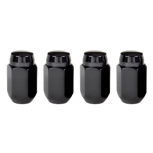 McGard Hex Lug Nut (Cone Seat) M14X1.5 / 22mm Hex / 1.635in. Length (4-Pack) - Black