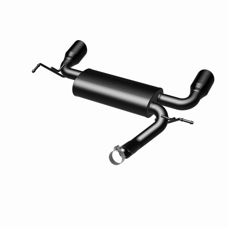 MagnaFlow 07-17 Jeep Wrangler JK 3.8/3.6L Dual Split Rear Exit Black Axle-Back Exhaust