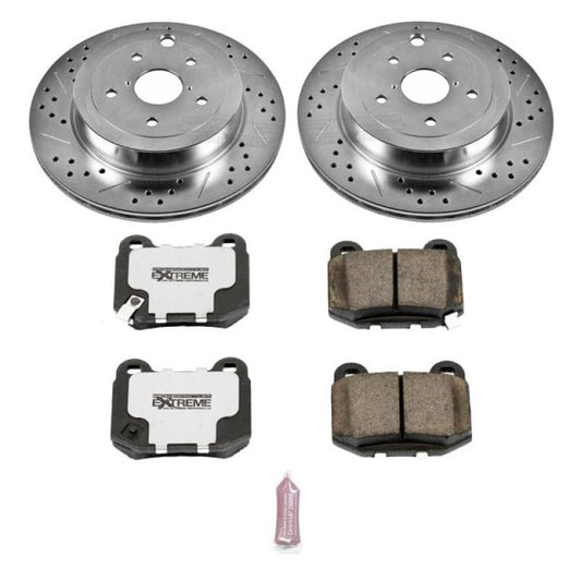 Power Stop 08-14 Subaru Impreza Rear Z26 Street Warrior Brake Kit