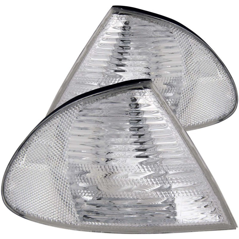 ANZO Corner Lights 1999-2001 BMW 3 Series E46 Euro Corner Lights Chrome