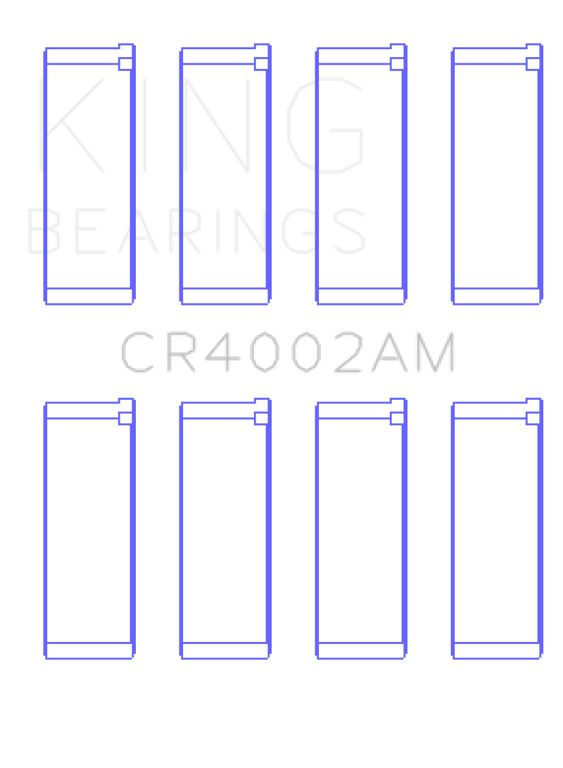 King Ford/Kia/Mazda DOHC 16 Valve/SOHC 16 Valve/SOHC 8 Valve Rod Bearing Set - Size STD