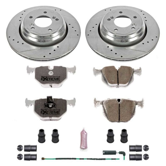 Power Stop 01-06 BMW M3 Rear Z26 Street Warrior Brake Kit