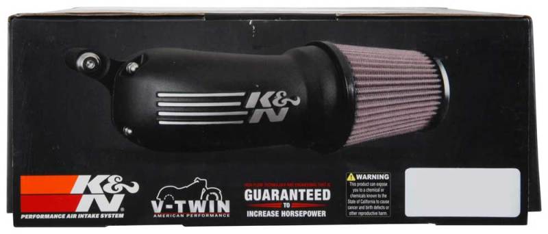 K&N 01-17 Harley-Davidson Softail / Dyna FI Performance Air Intake System Silver