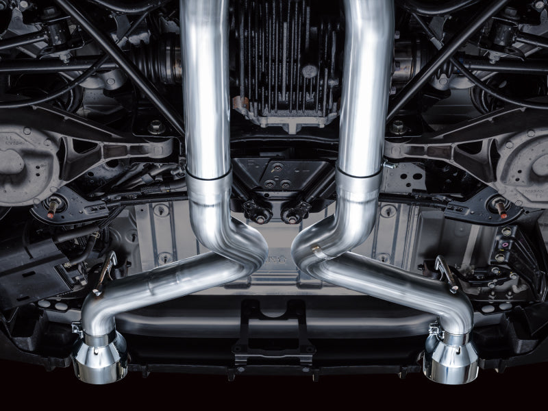 AWE Tuning 2023 Nissan Z RZ34 RWD Track Edition Cat-Back Exhaust System w/ Chrome Silver Tips