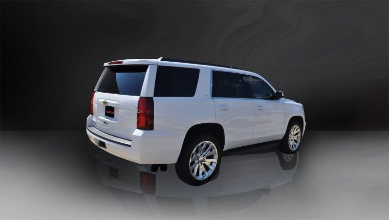 Corsa 2015-2020 Chevy Tahoe/GMC Yukon Cat-Back Exhaust Sport 3in Single Side Twin Black 4in Tips