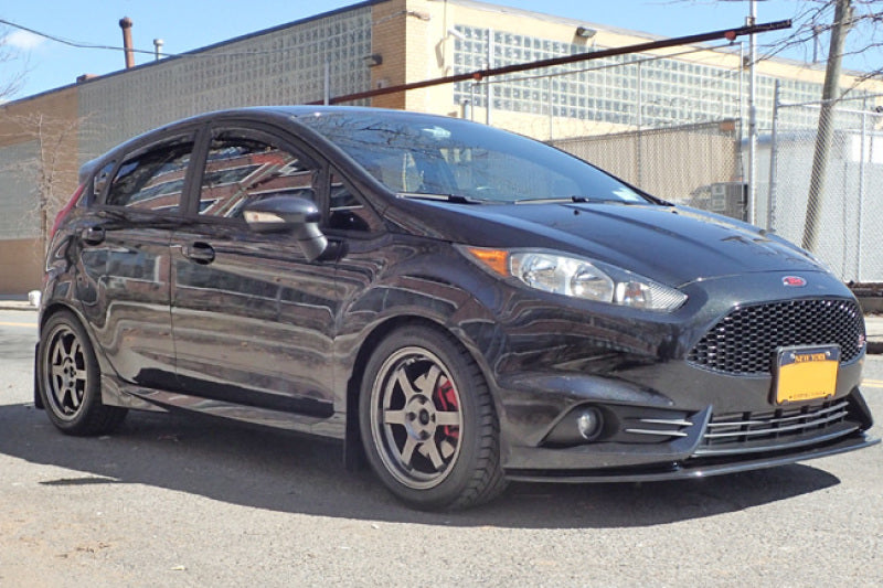 Rally Armor 13-19 Ford Fiesta ST Black UR Mud Flap w/White Logo