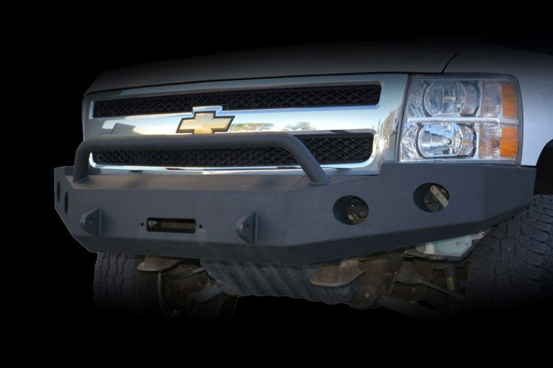 DV8 Offroad 07-13 Chevrolet Silverado 1500 Front Bumper - Black Powdercoat