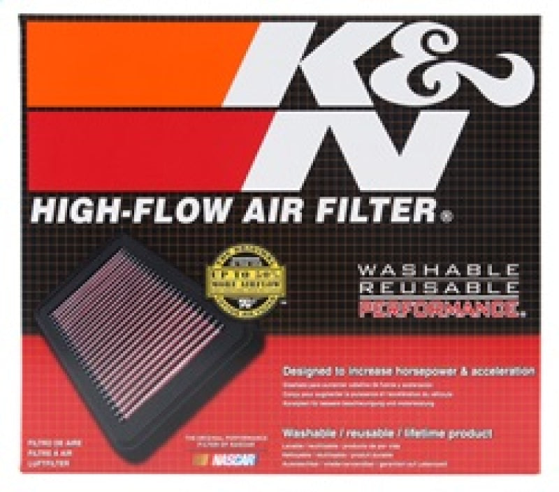 K&N Replacement Panel Air Filter 12.313in OS L x 10.313in OS W x 1.188in H for 13-14 Cadillac ATS