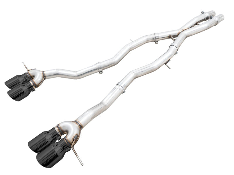 AWE Tuning Track Edition Cat-Back Exhaust for BMW G8X M3/M4 - Diamond Black Tips