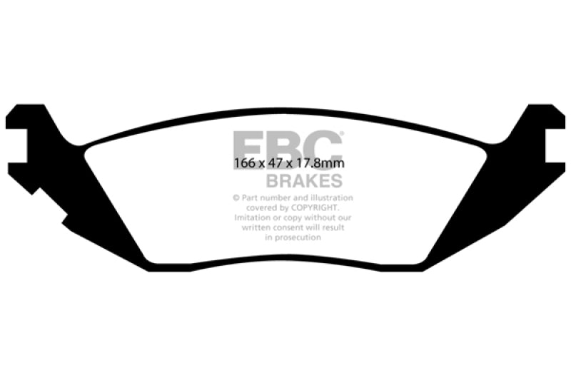 EBC 06-09 Chrysler Aspen 4.7 Extra Duty Rear Brake Pads