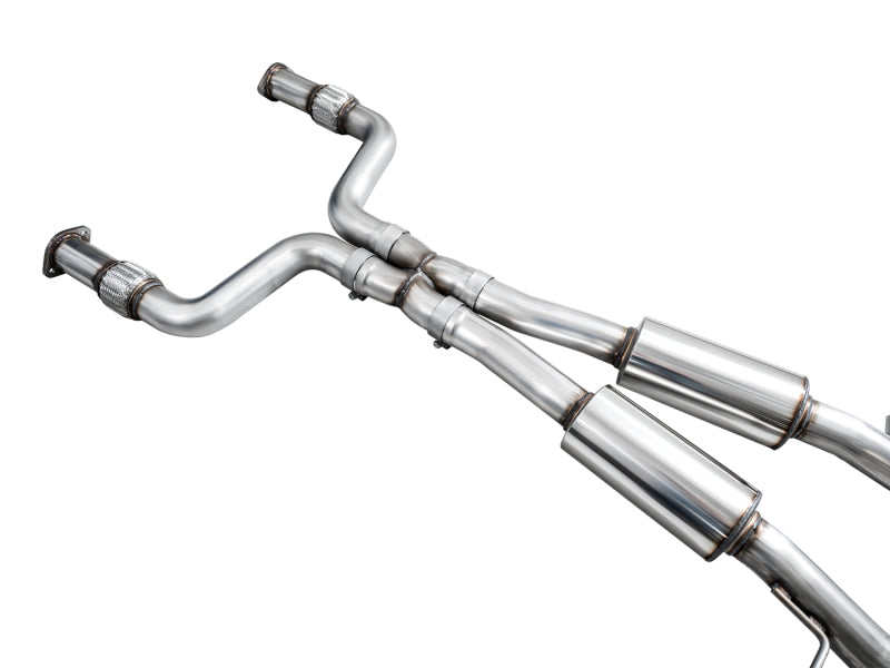 AWE Tuning 2023 Nissan Z RZ34 RWD Track Edition Cat-Back Exhaust System w/ Chrome Silver Tips