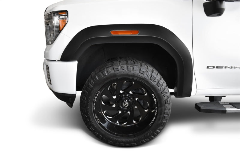 Bushwacker 20-21 GMC Sierra 2500HD Extend-A-Fender Style Flares Front 4pc - Black