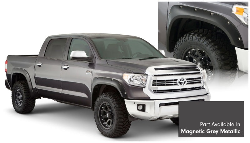 Bushwacker 16-18 Toyota Tundra Fleetside Pocket Style Flares 4pc - Magnetic Grey