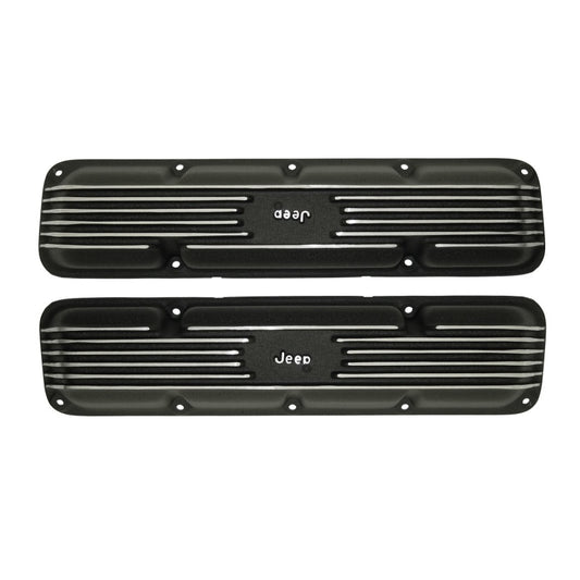 Omix Valve Cover Pair W/ Script