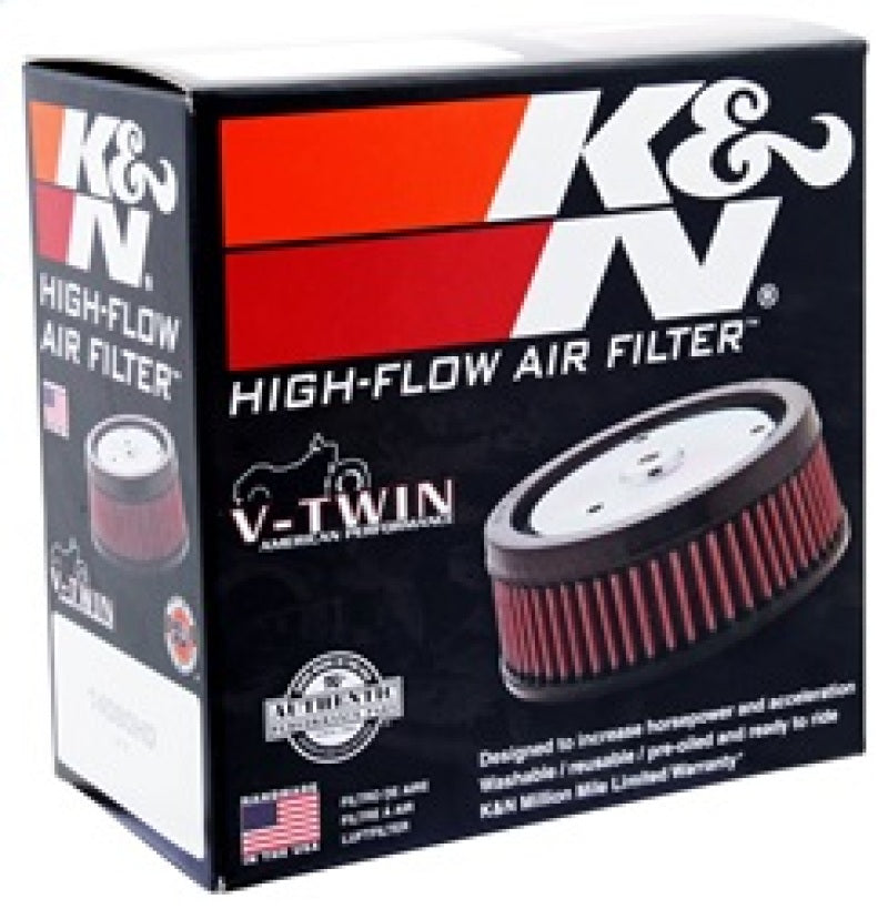 K&N Replacement Unique Air Filter 6.625in L x 4.75in W x 1.625in H with 1 Flange for Harley-Davidson