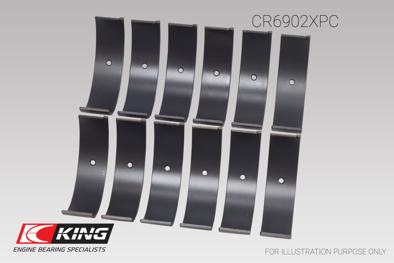 King Engine Bearings Nissan VQ35HR/VQ37VHR/VR30DTT pMaxKote Rod Bearing Set - Size +.25mm
