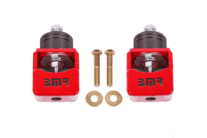 BMR Chevy SS and Pontiac G8 Motor Mount Kit (Solid Bushings) Red