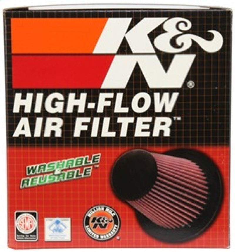 K&N Univ Rubber Round Tapered Filter 4.375in Flg ID/10 Deg Flg Angle 6in B OD/4.625in T OD/6.5in H