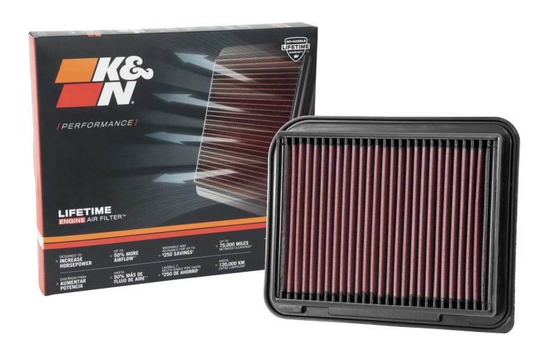 K&N Replacement Panel Air Filter for Mitsubishi 12-15 Outlander/12-14 ASX/13-14 Lancer