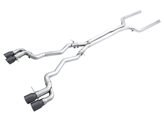 AWE Tuning 18-19 BMW M5 (F90) 4.4T AWD Cat-Back Exhaust - Track Edition (Diamond Black Tips)