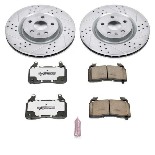 Power Stop 10-15 Chevrolet Camaro Front Z26 Street Warrior Brake Kit