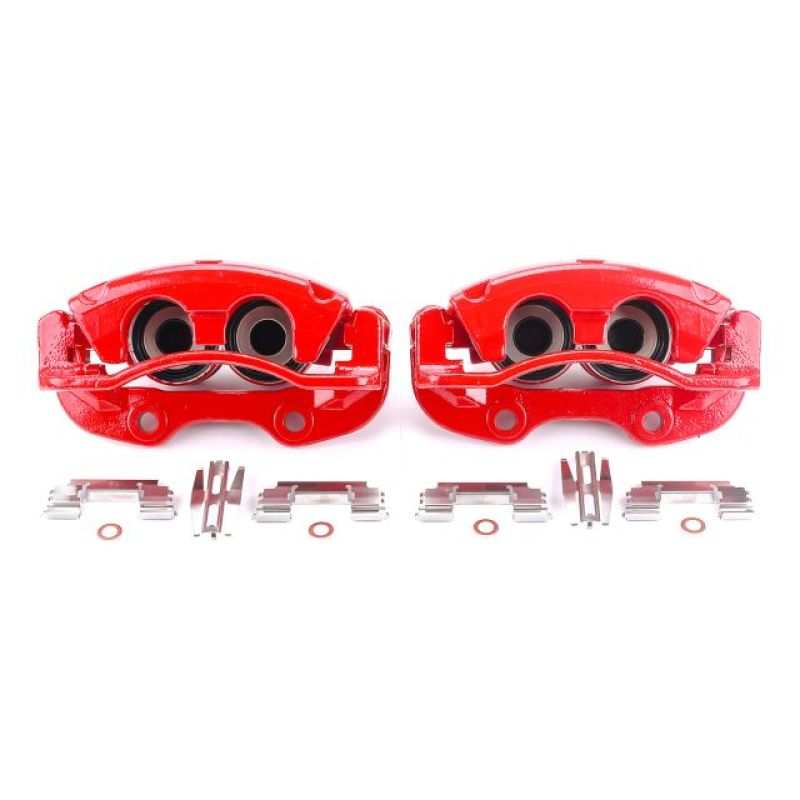 Power Stop 02-06 Cadillac Escalade Rear Red Calipers w/Brackets - Pair