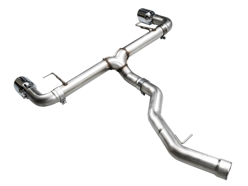 AWE Tuning 19-23 BMW 330i / 21-23 BMW 430i Base G2X Track Edition Axle-Back Exhaust - Chrome Silver