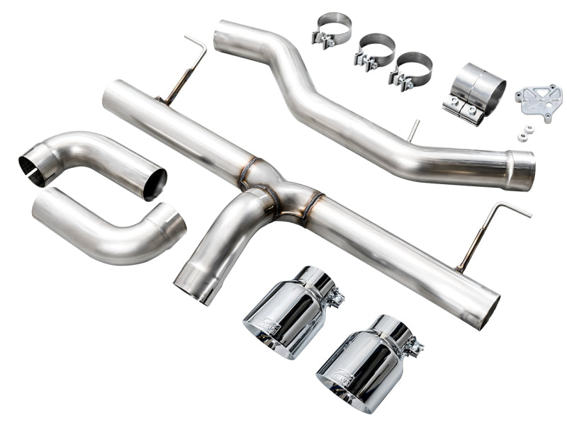AWE Tuning 19-23 BMW 330i / 21-23 BMW 430i Base G2X Track Edition Axle-Back Exhaust - Chrome Silver