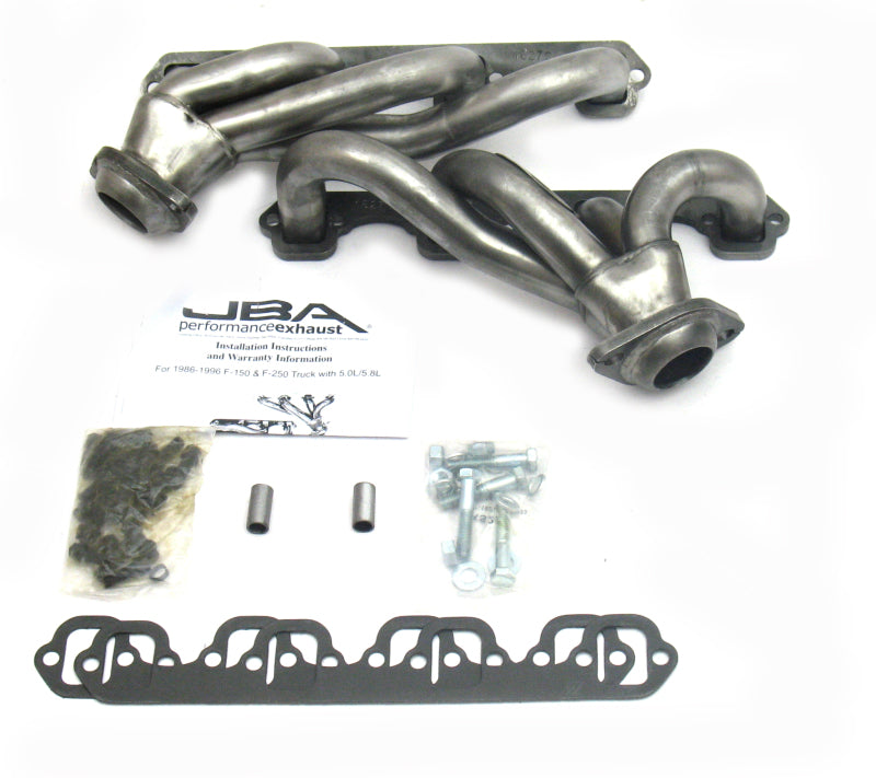 JBA 87-95 Ford F-150 5.0L SBF 1-1/2in Primary Raw 409SS Cat4Ward Header