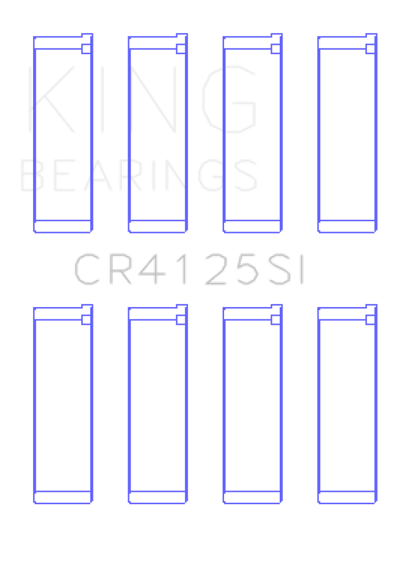 King Subaru EJ20/EJ22/EJ25 (Including Turbo) Silicone Bi-Metal Alum Rod Bearing Set - Size STD